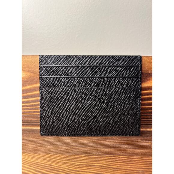 Prada Black Leather Card Holder, new without tags - Picture 2 of 6